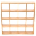 thumbnail image 1 of KAKOWELY Miniature Bookshelf Miniature Wooden Storage Rack Mini House Furniture Mini House Accessory6.5"X6.5"X1.38", 1 of 4