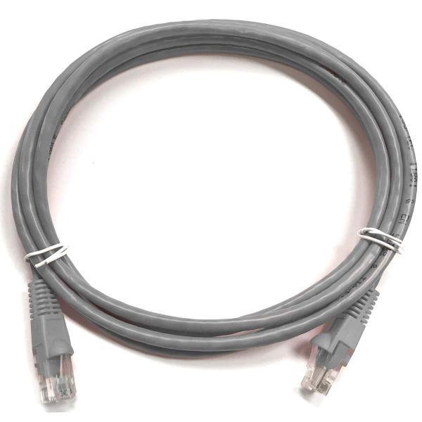 SyncWire Cat5e Ethernet Network Cable Bare Copper 24 AWG FT4 UTP ETL cUL 2ft Grey