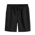 thumbnail image 4 of Weiqiqre Men's 2 Piece Outfits Linen Set Short Sleeve Shirt Top and Drawstring Waist Vacation Short Sets, 4 of 5