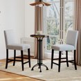 thumbnail image 2 of Gymax 26'' Counter Height Chairs Set of 2 Barstools w/ Padded Seat & Backrest Footrest, 2 of 8
