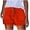 Red, variant on LLYWEY Womens Jeans Shorts, Ladies Ribbed Distressed Denim Shorts, Drawstring Elastic Waist Women Cut Off Jeans with Pockets, Style ST-22, Black, XL