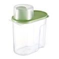 thumbnail image 2 of Oleegame 2 Pcs Rangement de Produits 1,9 L Cuisine Réservoir de Stockage Multigrains Nourriture Produits Secs Boîte de Rangement Plastique Réservoir Scellé Vert, 2 of 9