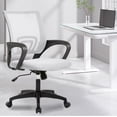 thumbnail image 2 of BestOffice Home Office Chair Desk Adjustable Lumbar Support Armrest Executive, High Density Mesh 360 Degree, White, 2 of 7