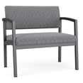 thumbnail image 1 of Lenox Steel Reception Waiting Room Bariatric Chair / Charcoal Steel / Gray, 1 of 5