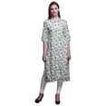 thumbnail image 1 of Bimba Printed Button Down Straight Tunic Dresses For Women Kurti X-Large, 1 of 6