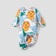 thumbnail image 1 of PatPat Baby Boy Childlike Panda Button Long Sleeves Jumpsuit, 1 of 3
