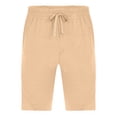 thumbnail image 3 of Birdeem Pantalon Homme Ample Droit Plage Moyen Confortable Pantalon Sport Décontracté Cinq Points, 3 of 6