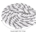 thumbnail image 2 of Unique Bargains 1/2Inch x 15Feet Natural Twisted Cotton Rope 3 Strand Tug of War Rope with Sealing Tape Grey White, 2 of 6