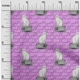thumbnail image 2 of oneOone Rayon Amethyst Fabric Animal Cat With Text Texture Fabric For Sewing Printed Craft Fabric By The Yard 56 Inch Wide, 2 of 4