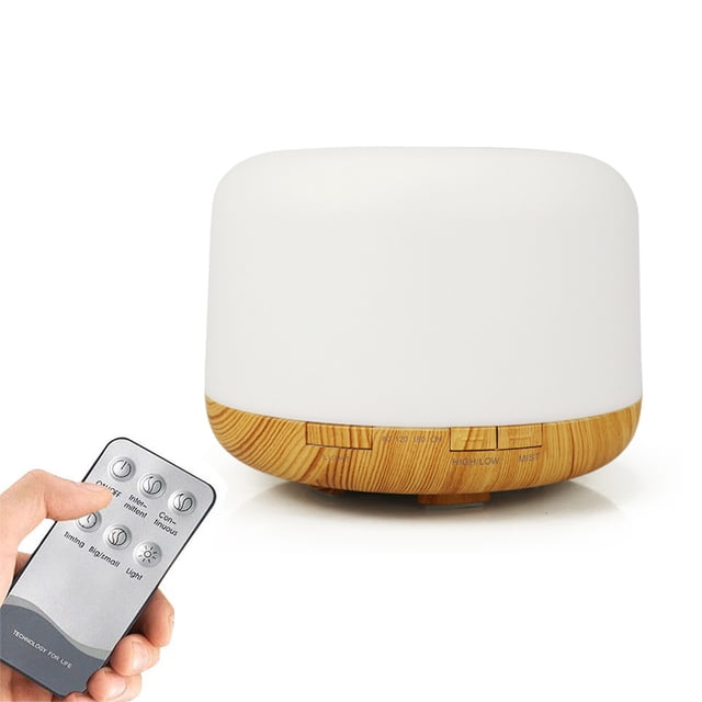 Agiferg Diffuseur d'Arôme Coloré en Forme de Pain pour Maison Bureau Humidificateur Lumière Chaude 500ml
