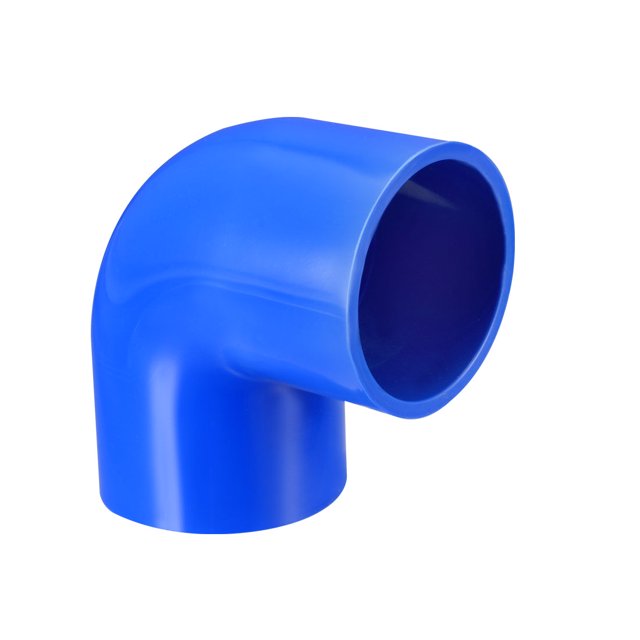 Unique Bargains Adaptateur de Raccord de Tuyau en PVC 40mm Antidérapant 90 Degrés Bleu 2 Pcs