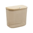 thumbnail image 2 of XYAIYT Versatile Plastic Laundry Basket with Lid and Ventilation Holes for Efficient Clothes Storage Suitable for Bathroom Use and Small Spaces Long Lasting Transparent Design 9.64x8.26x5.9in, 2 of 6