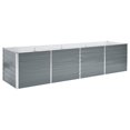 thumbnail image 1 of vidaXL Garden Raised Bed Galvanised Steel 320x80x77 cm Grey, 1 of 5