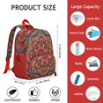 thumbnail image 2 of Zen Inspired Students Backpack - Yoga Mandala Design with Peace Serenity and Tranquility Pattern, Comfortable Dual Shoulder Support for School and Travel, 2 of 6