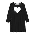 thumbnail image 3 of MeetoTime Robe de Performance pour Filles à Manches Longues, Couleur Unie, Col Rond, Extensible, Robe de Récital Scolaire, 4-14 Ans, Vêtements pour Enfants, 3 of 4