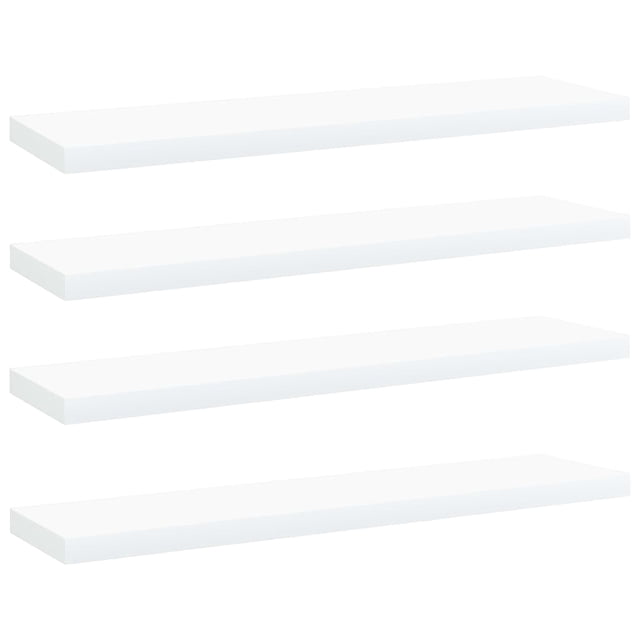 vidaXL Bookshelf Boards 4 pcs White 40x10x1.5 cm Engineered Wood