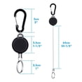 thumbnail image 4 of 5pccs Retractable Key Chain, Heavy Duty Key Reel Keychain, Extendable Key with 68cm Steel Wire Name Card, 4 of 8