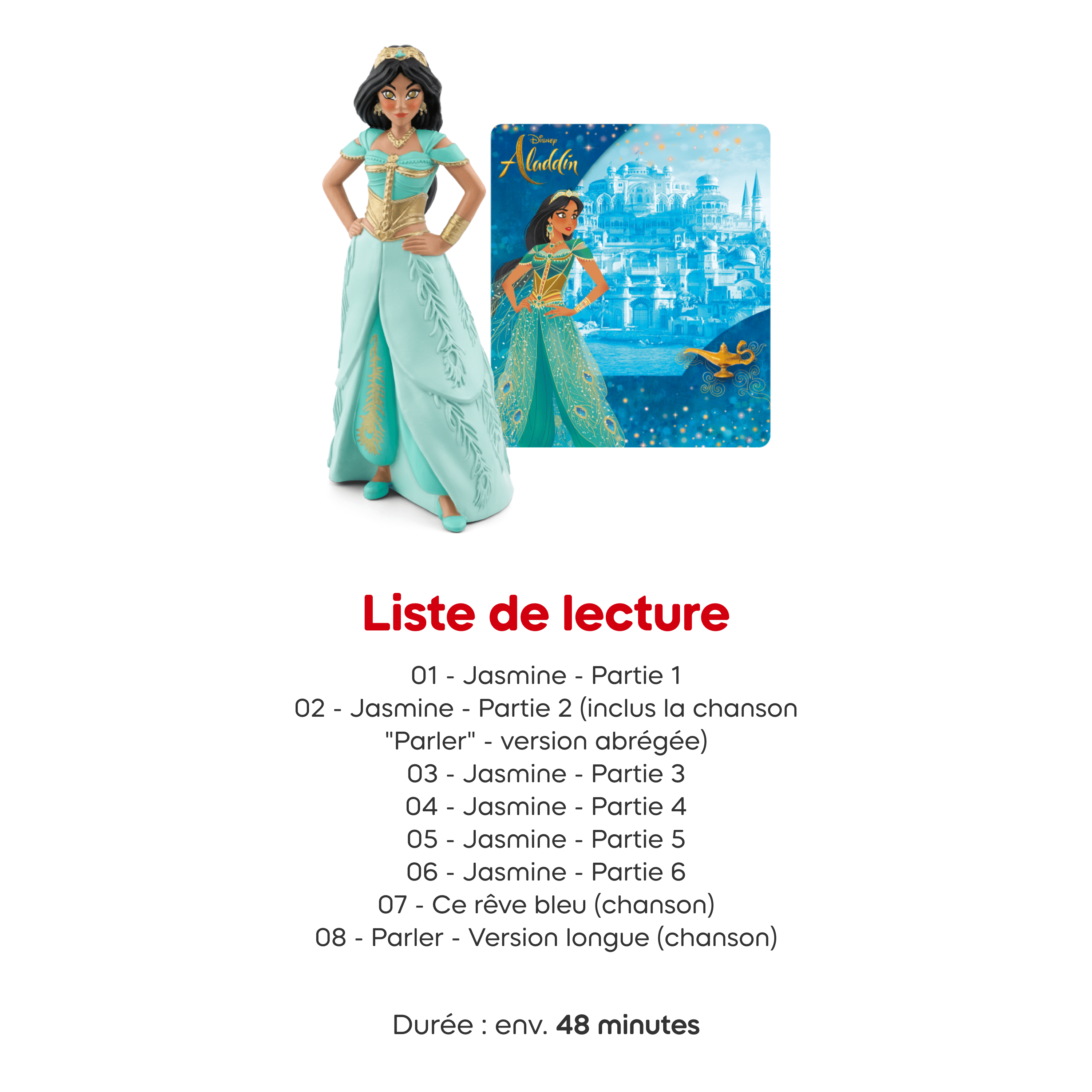 tonies Disney Aladdin: Jasmine Figurine Audio (Francais)