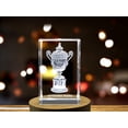 thumbnail image 3 of Exquisite Crystal Réplique du Trophée de Wimbledon avec Gravure Laser 3D Complexe, 3 of 4