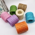 thumbnail image 1 of 1 Rouleau Raffia Yarn Décoratif Largement Appliqué Emballage Cadeau Fil de Papier d'Emballage en Paille de Raphia pour Bricolage, 1 of 7