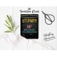 thumbnail image 3 of Darling Souvenir Black Birthday Invitation Card 28 Pcs Fill or Write In Blank Invites Printable Party Supplies 5 x 7 Inches, 3 of 5