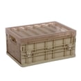 thumbnail image 2 of Plastic Folding Storage Container Basket Crate Box Stack Foldable Organizer Box, 2 of 9