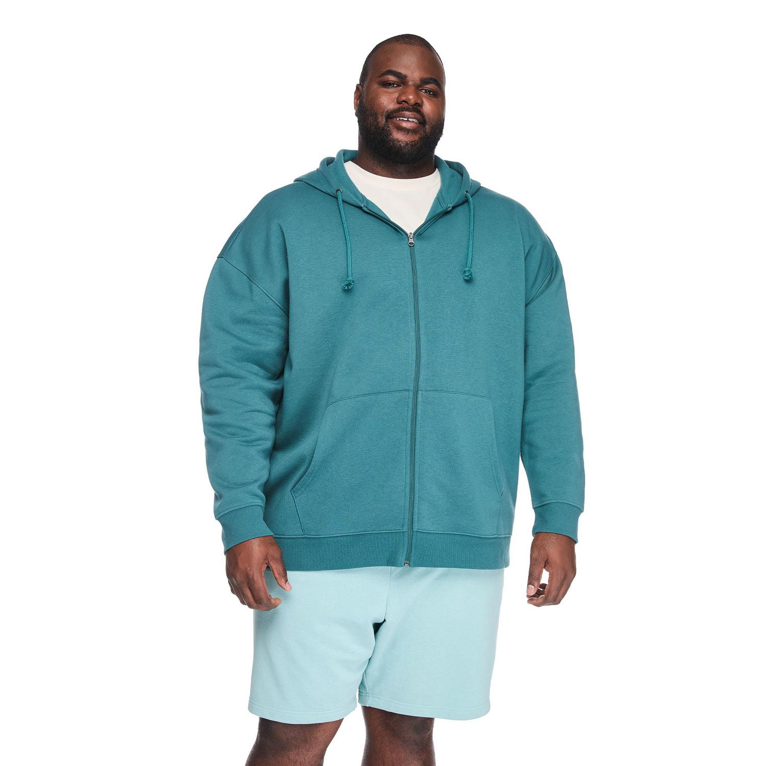 George Big Men's Full Zip Hoodie