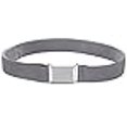 thumbnail image 3 of Kids Elastic Adjustable Strech Belt With Silver Square Buckle - Grey, 3 of 4