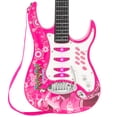 thumbnail image 2 of Kids Electric Guitar Play Set W/ MP3 Player, Microphone, Amp Children Musical Play Set- Pink, 2 of 5