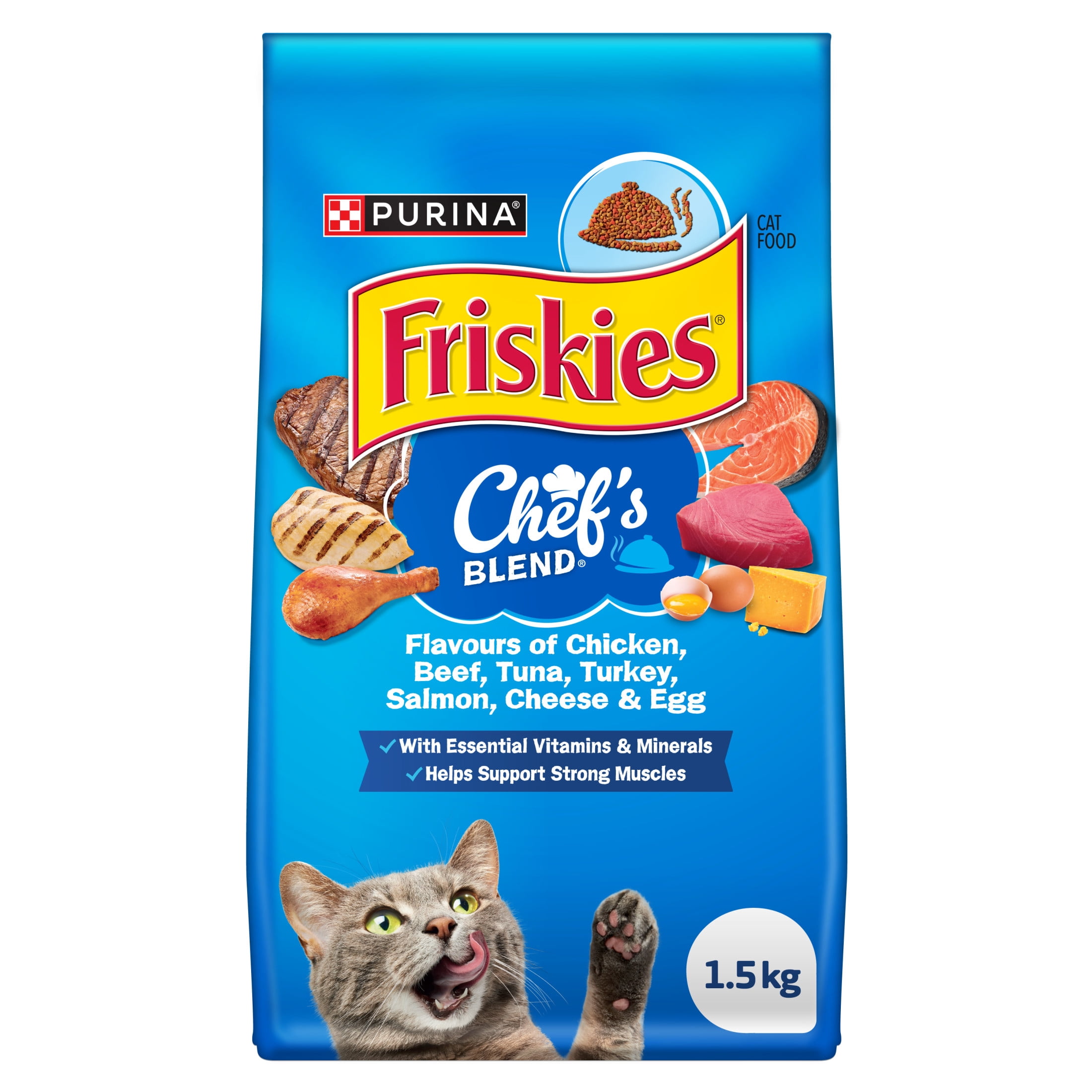 Friskies Chef's Blend, Dry Cat Food 7.5kg
