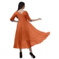 thumbnail image 3 of Moomaya Robes Longues Formelles Femmes Robes Décontractées à Volants Boutonnées Femmes, 3 of 6