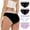 White, variant on EGNMCR Women's Cotton Underwear, High Waist Breathable Briefs, Soft Underpants, Ladies Stretch Panties 4PC Women's Comfortable High Waisted Panties Women's Physiological Underpants Women Panties
