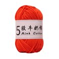 thumbnail image 1 of Birdeem 5 Strands Milk Cotton Doll Crochet Diy Knitting Thread Baby Sweater Wool Ball, 1 of 6