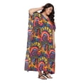 thumbnail image 2 of Caftans Longs pour Femmes Grande Taille Robe Caftan Robe de Soirée Fête Été Plage Robe d'Été Manches Kimono Longues Robes Décontractées en Ligne, 2 of 7