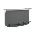 thumbnail image 1 of Bar de jardin Suncast Backyard Oasis, bar extérieur avec comptoir Marblecast, style moderne,  résine – Gris froid, 1 of 8