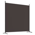 thumbnail image 4 of vidaXL 2-Panel Room Divider Brown 348x180 cm Fabric, 4 of 5