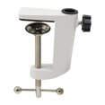 thumbnail image 4 of Bunblic Desktop Mounting Clamp Camera Mount Clamp Heavy Duty Sturdy Desktop Bracket Magnifying Glass Lamp Base for Studio Video Light White Aluminum, 4 of 8