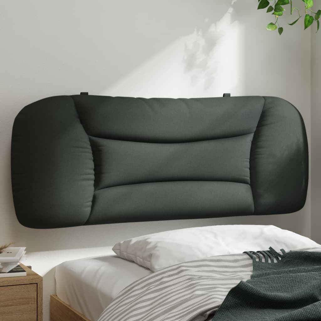 vidaXL Headboard Cushion Dark Grey 100 cm Fabric