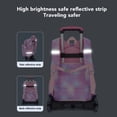 thumbnail image 2 of Sac d'École pour Enfants à Roulettes, Portable, Économie d'Effort, Multiples Poches, Réfléchissant, Sac à Dos Trolley pour Enfants à 2 Roues pour Voyage, 2 of 7