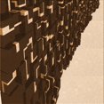 thumbnail image 1 of Ahgly Company Machine Washable Indoor Square Transitional Brown Sand Brown Area Rugs, 5' Square, 1 of 7