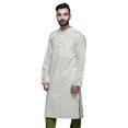 thumbnail image 4 of Atasi Kurta Imprimé pour Hommes Col Mandarin Popeline de Coton Kurta Chemise Décontractée, 4 of 7