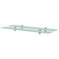 thumbnail image 1 of vidaXL Floating Shelves 2 pcs Glass 70x20 cm 8 mm, 1 of 4