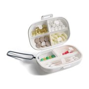 LSLJS Travel Pills Organizer, Daily Pills Box, Portable Mini Dispensing Box Tablets Dispensing Box Storage Box