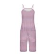 thumbnail image 5 of FAIWAD Rompers for Women Summer Casual Short Jumpsuits Overalls with Pockets 2024 Striped Jumpers, 5 of 5