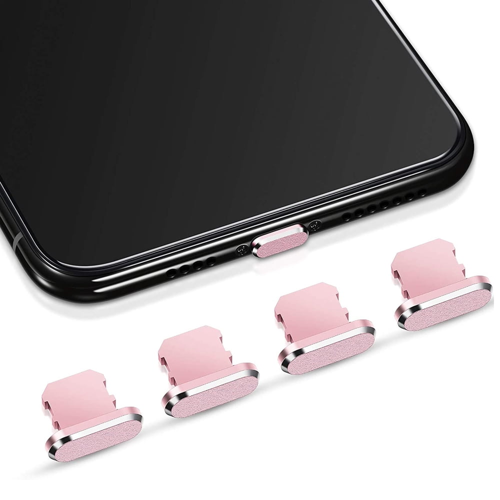4 Pieces Anti Dust Plugs Compatible with iPhone 11, iPhone 12 Protects Charging Dust Cover