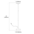 thumbnail image 2 of Dainolite 701LEDF-SN Satin Nickel Floor Lamp, 2 of 3