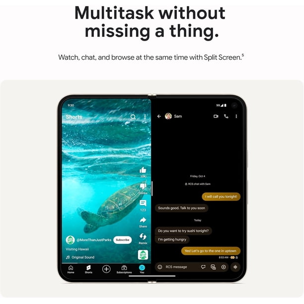 Google Pixel 9 Pro Fold 256GB+16GB RAM | 8.0” Foldable LTPO OLED