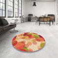 thumbnail image 4 of Ahgly Company Machine Washable Indoor Rectangle Transitional Orange Area Rugs, 5' x 7', 4 of 7