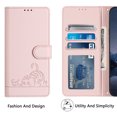 thumbnail image 5 of iPhone 14 Case ,Cat PU Leather Crossbody Lanyard Strap RFID Magnetic Wallet Compatible with iPhone 14 Cover, 5 of 5