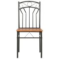 thumbnail image 2 of vidaXL Chaises de Salle à Manger 4 Pcs Marron MDF, 2 of 5